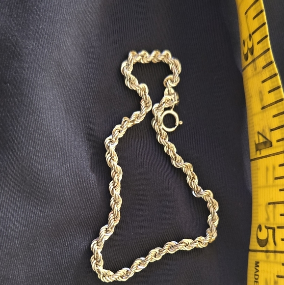 Gold Rope Chain Necklace - Picture 3 of 5